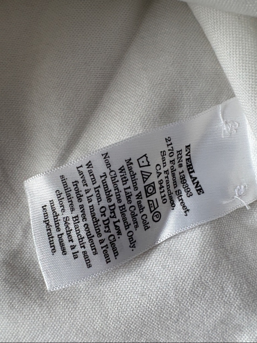 Everlane boxy oxford button up white - small - Picture 3 of 4